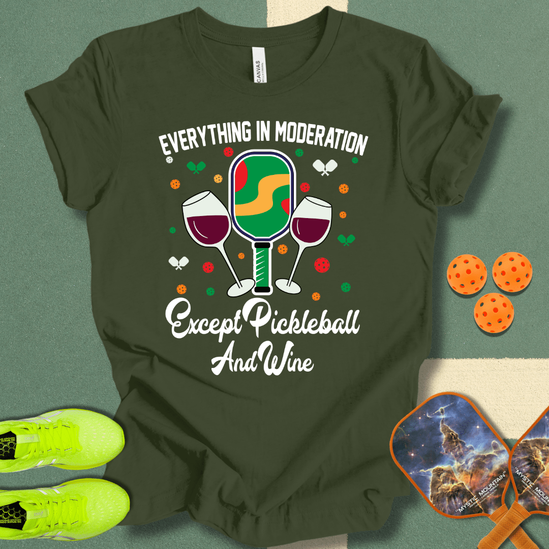 Pickleball and Wine T-Shirt