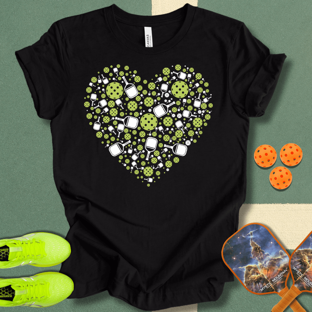 Pickleball Heart T-Shirt