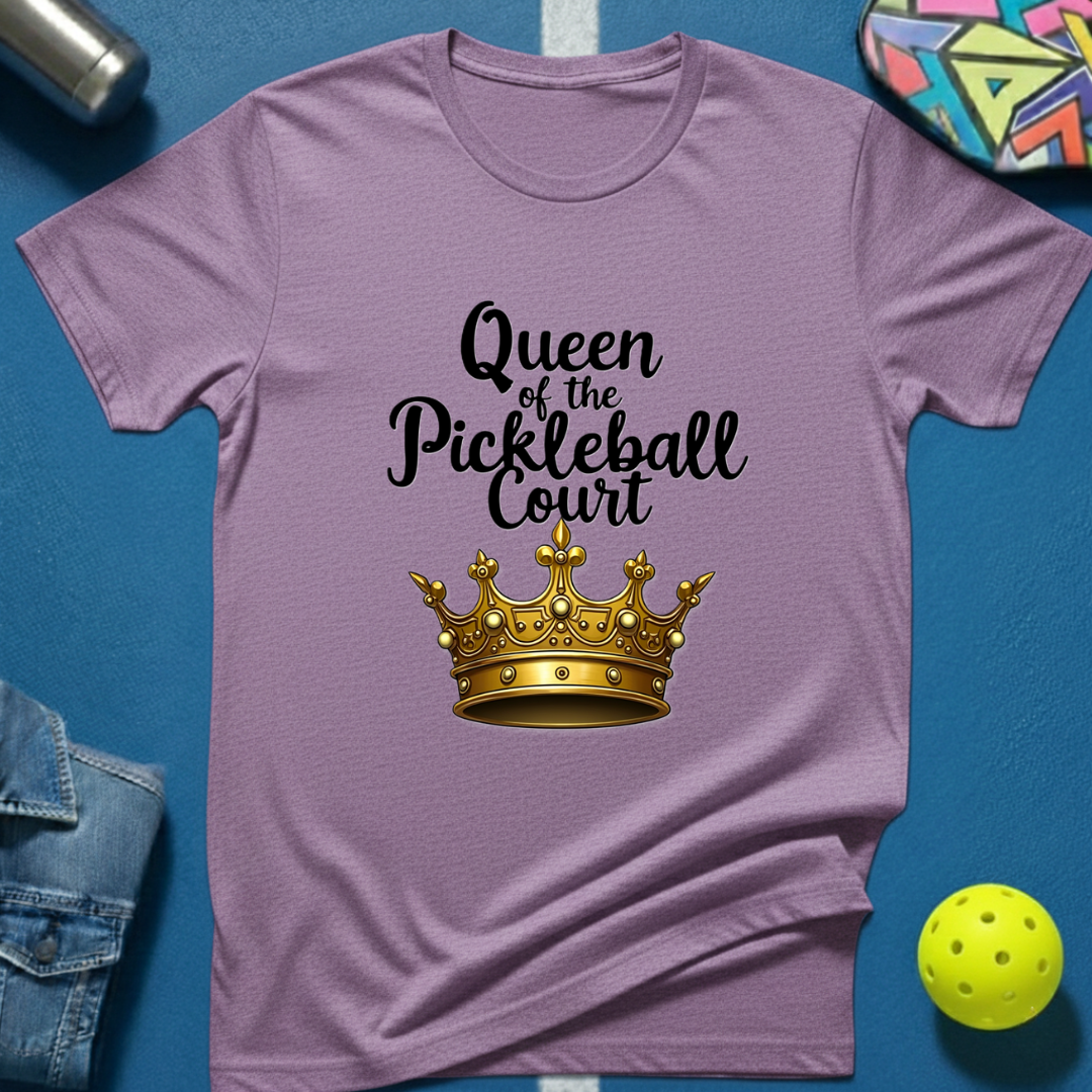 Queen of the Pickleball Court T-Shirt