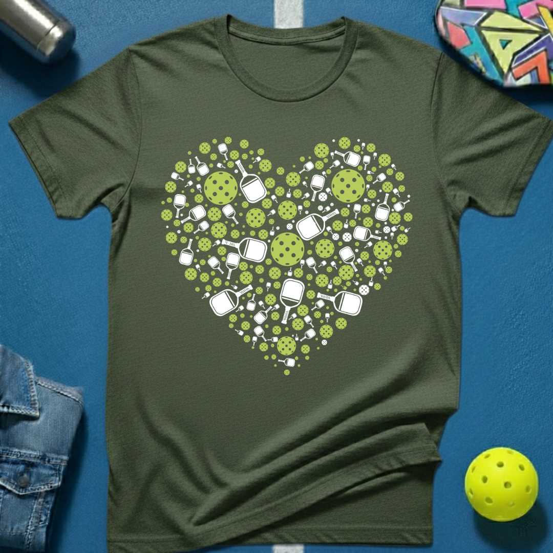 Pickleball Heart T-Shirt
