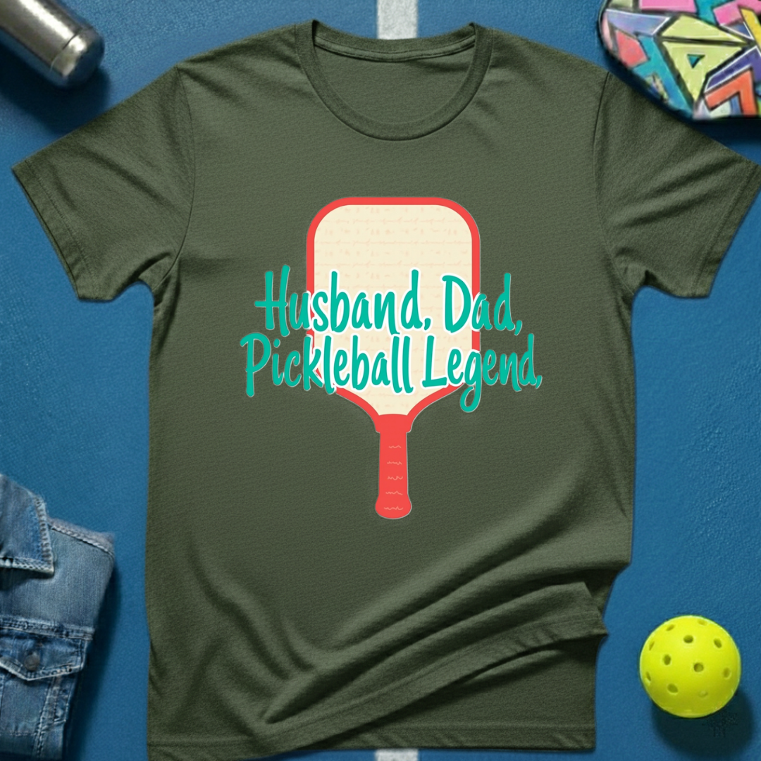 Husband. Dad. Pickleball Legend T-Shirt