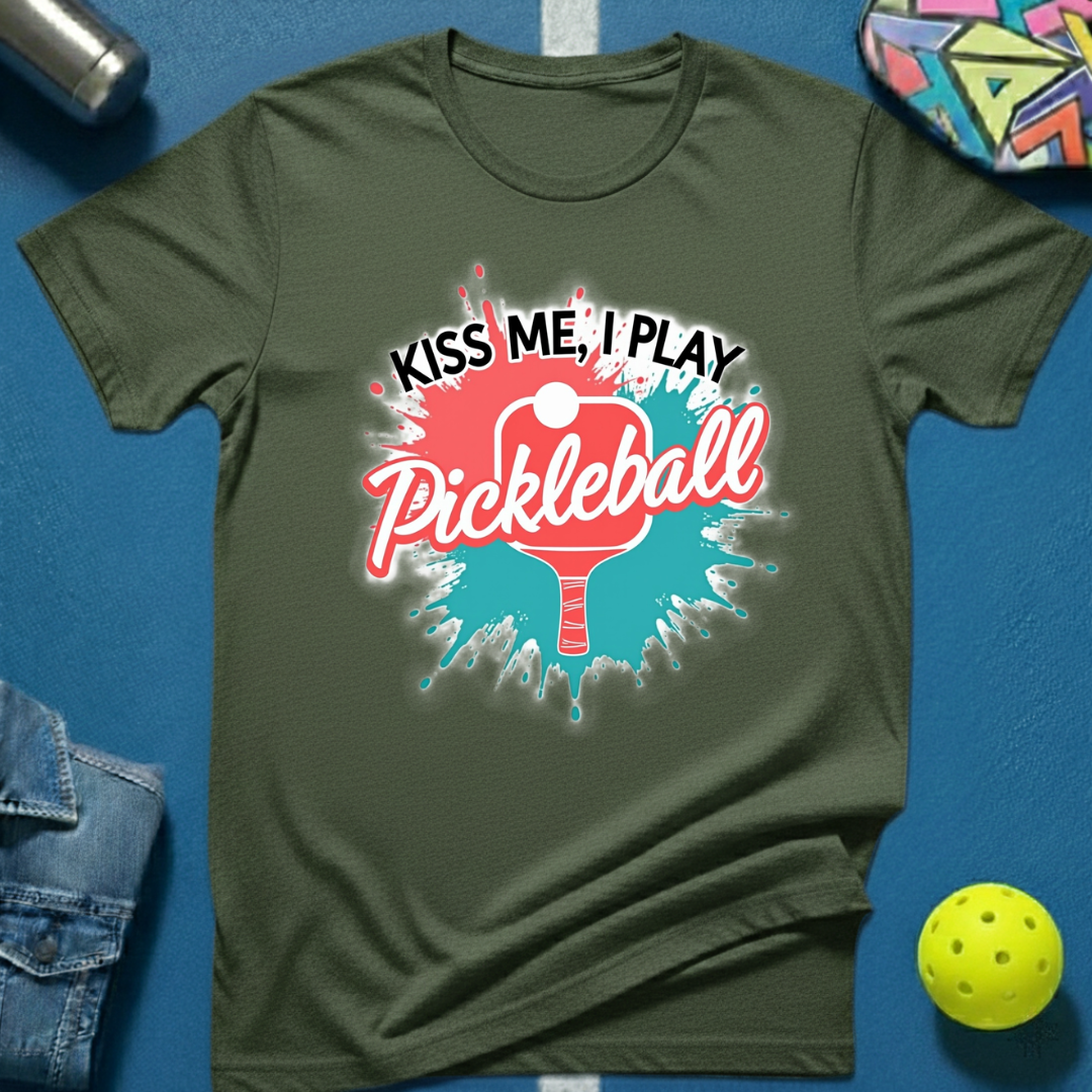 Kiss Me, I Play Pickleball T-Shirt
