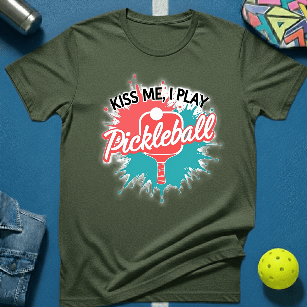 Kiss Me, I Play Pickleball T-Shirt