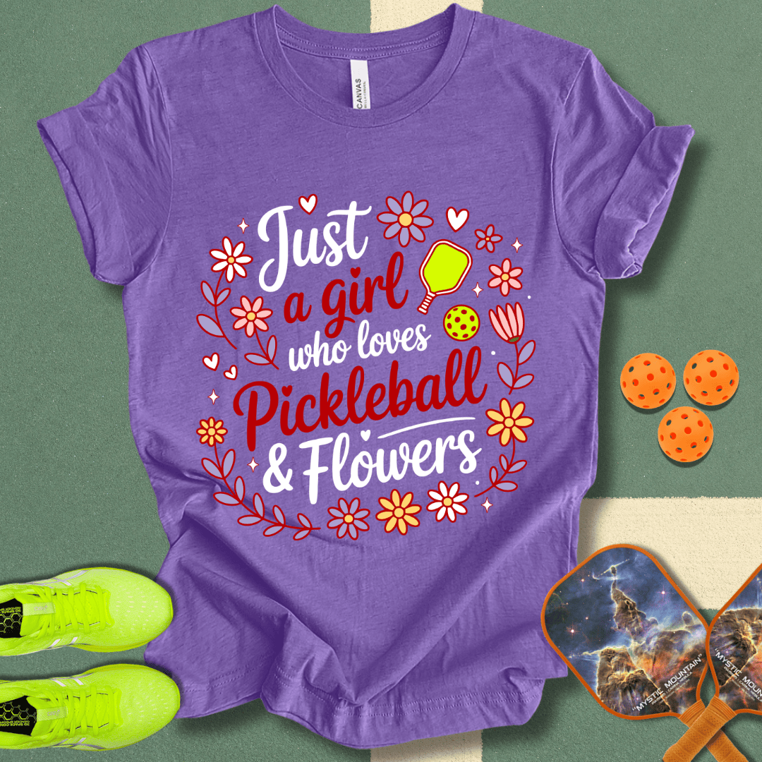 Pickleball & Flowers T-Shirt