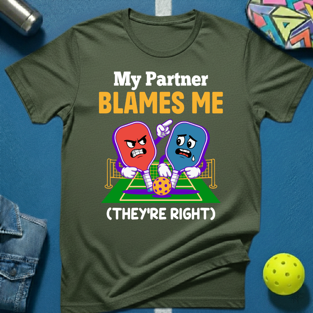 Partner Blames T-Shirt