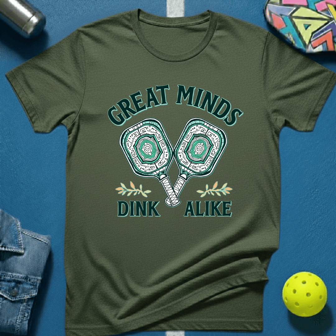Great Minds Dink Alike T-Shirtpickleball