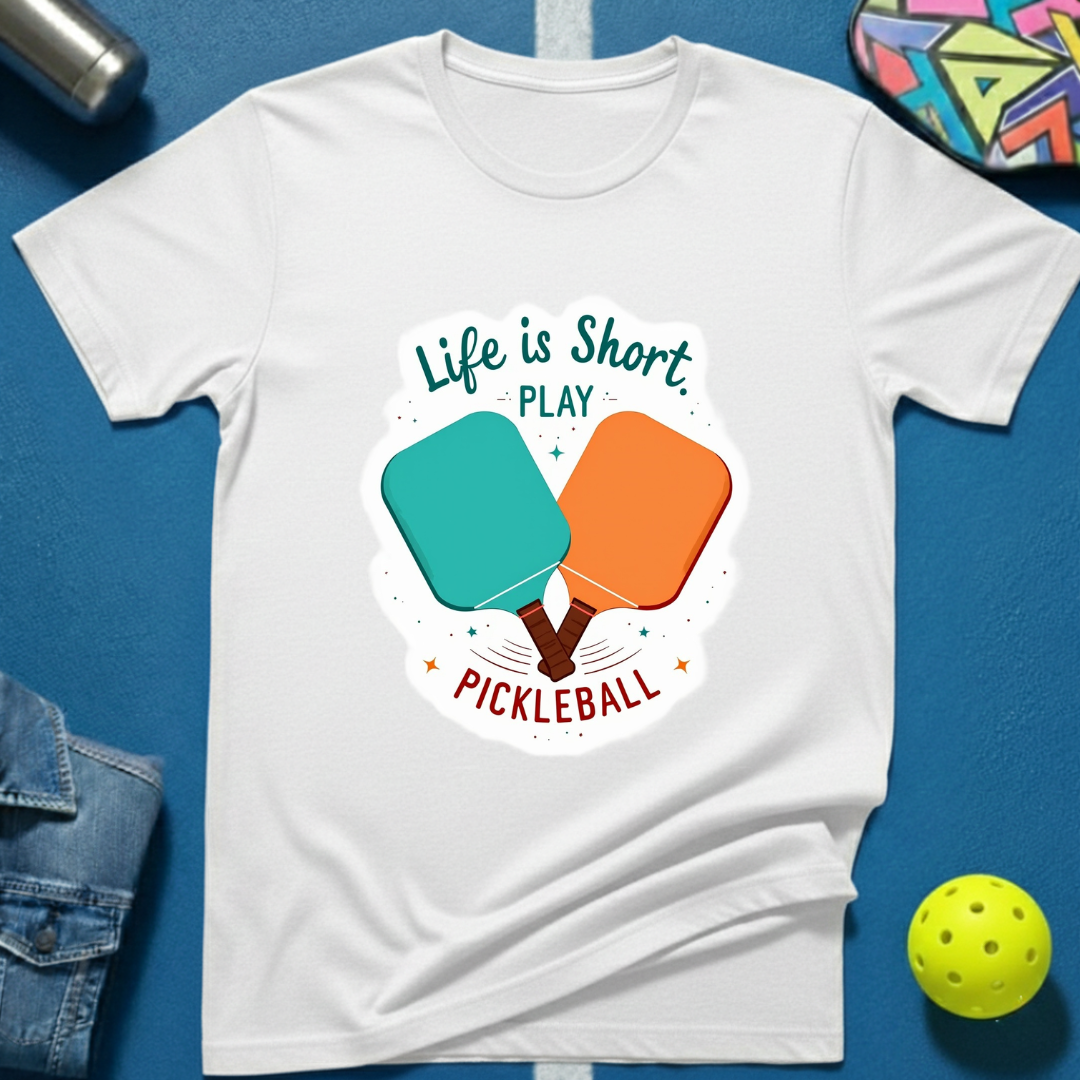 Life is Short Pickleball T-Shirt