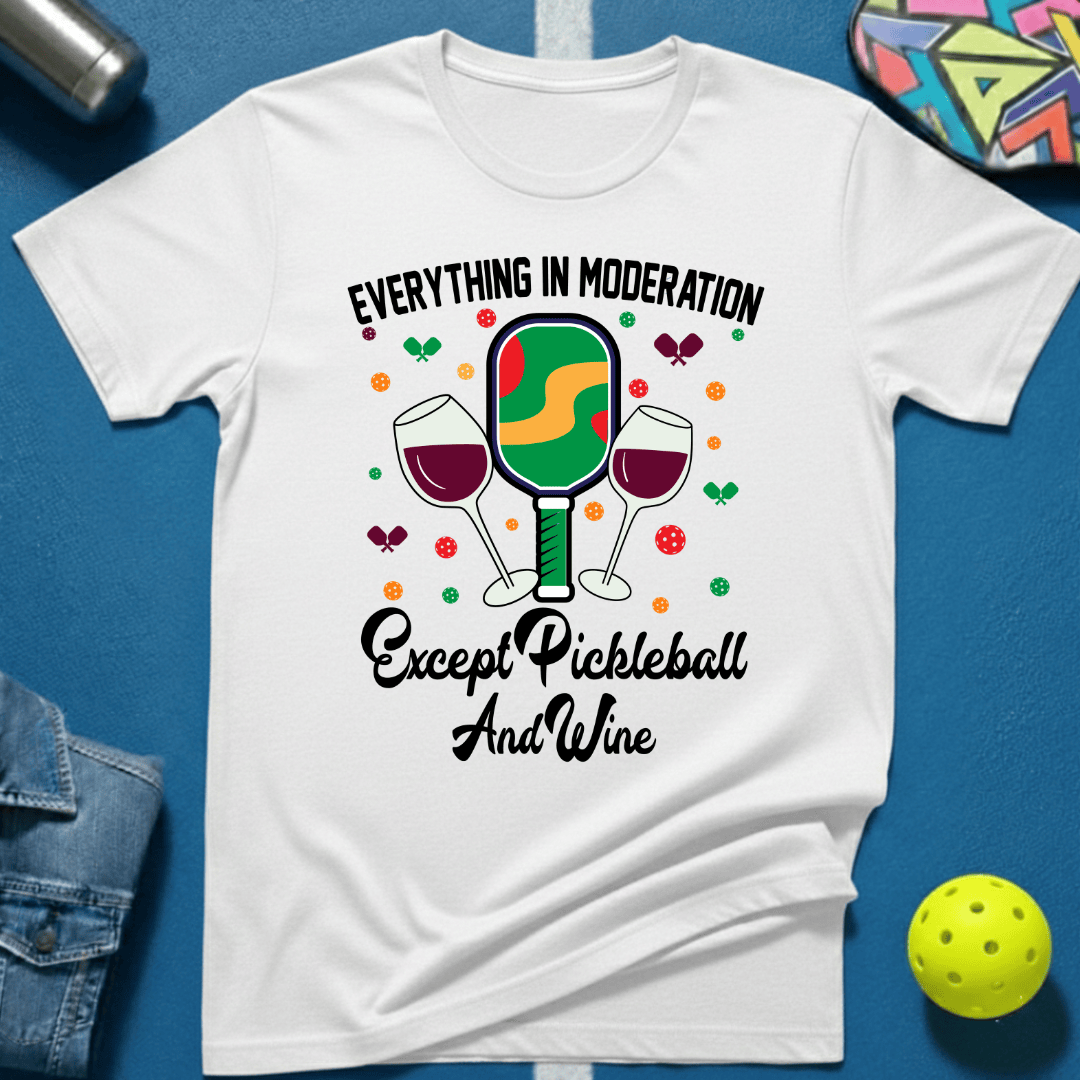 Pickleball and Wine T-Shirt