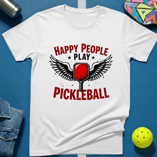 Happy People Play Pickleball T-Shirt