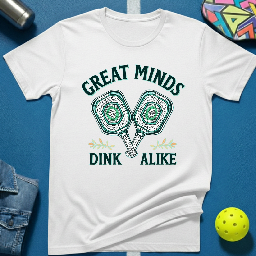 Great Minds Dink Alike T-Shirtpickleball