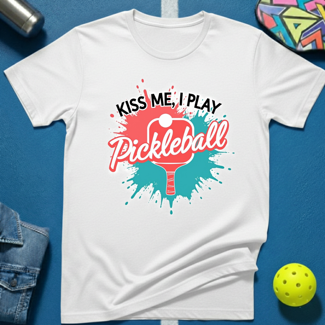 Kiss Me, I Play Pickleball T-Shirt