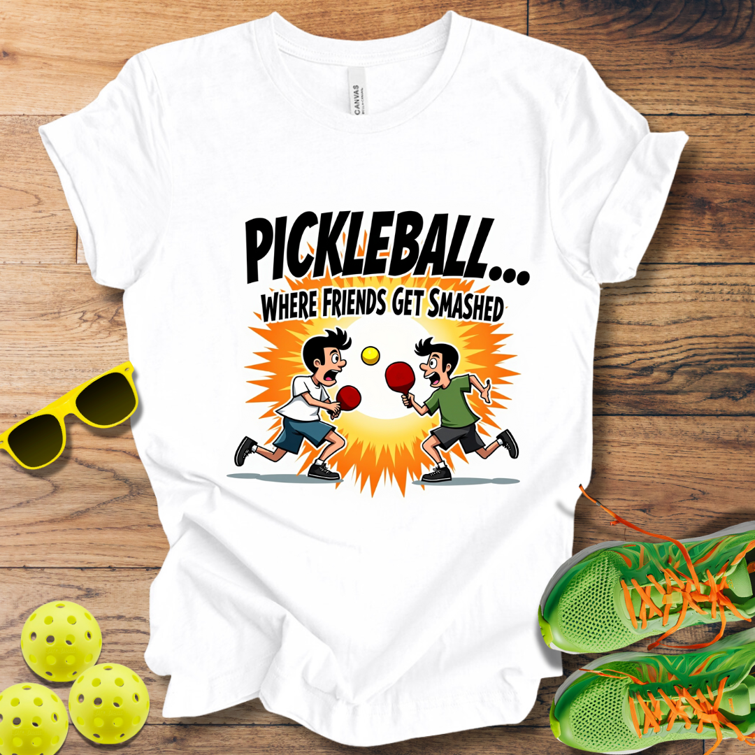 Pickleball... Where Friends Get Smashed T-Shirt