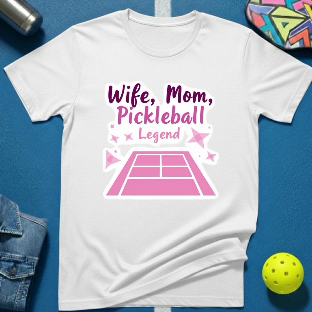 Wife, Mom, Pickleball Legend T-Shirt