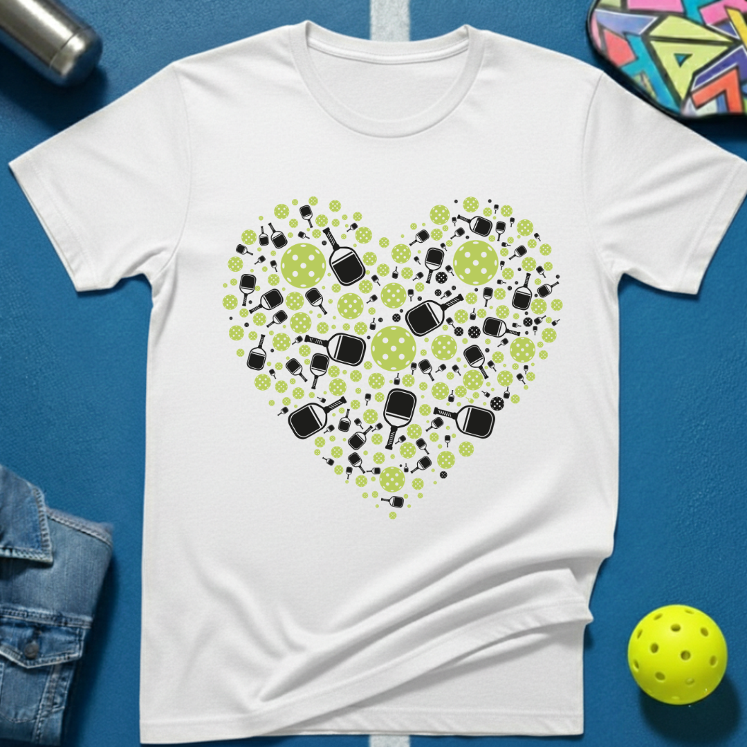 Pickleball Heart T-Shirt