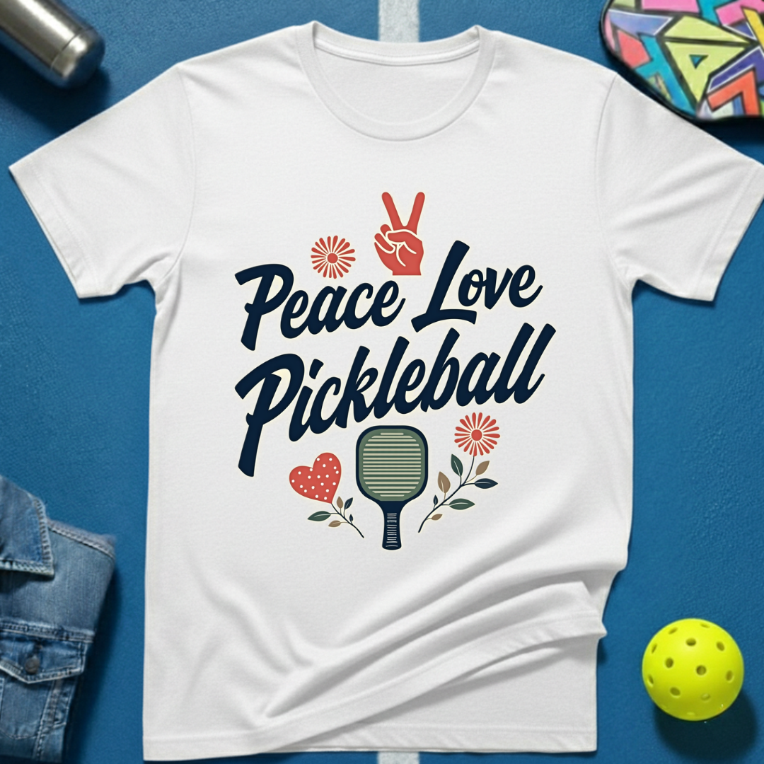 Peace Love Pickleball T-Shirt