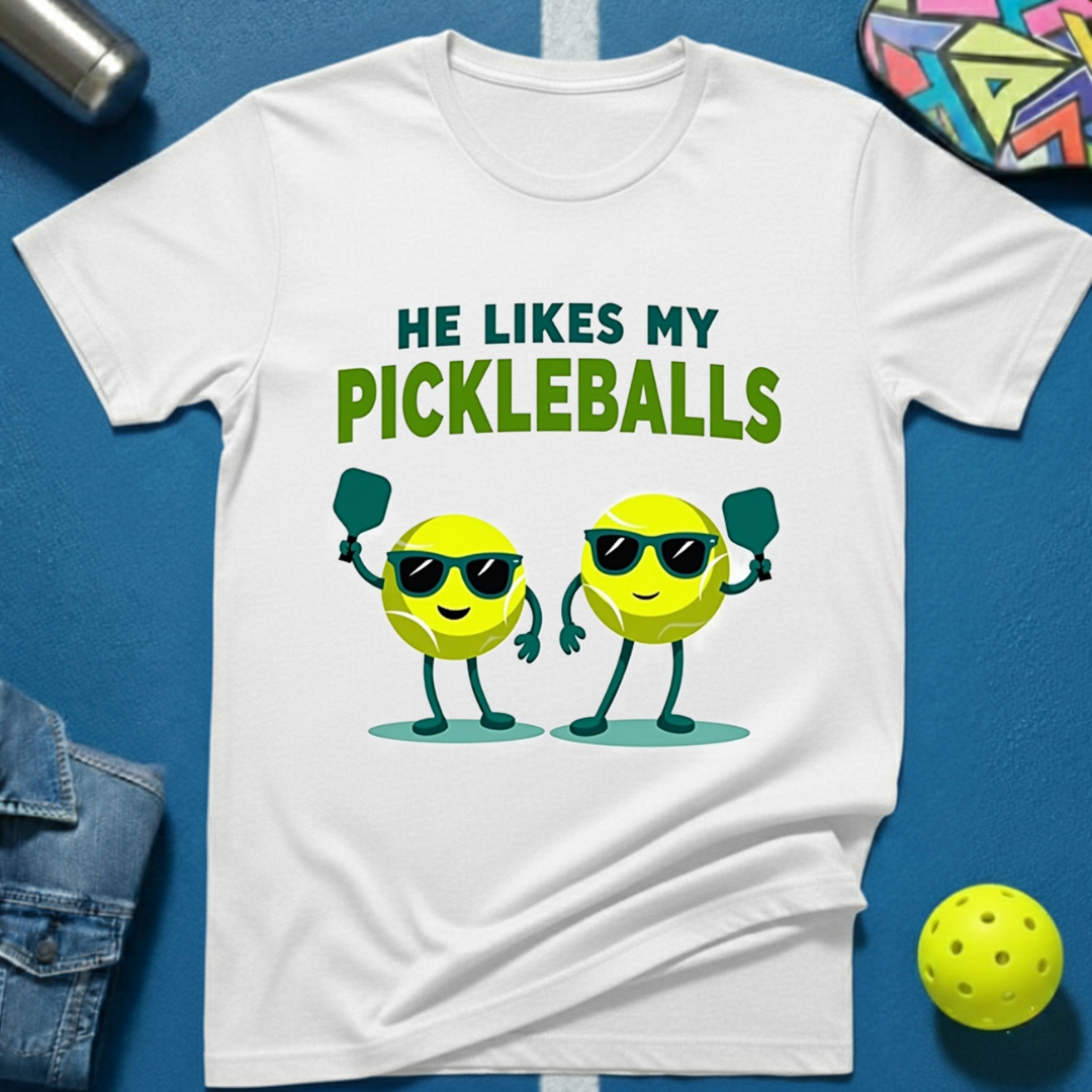 He Likes My Pickleballs T-Shirt