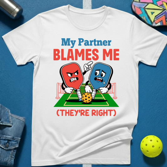 Partner Blames T-Shirt