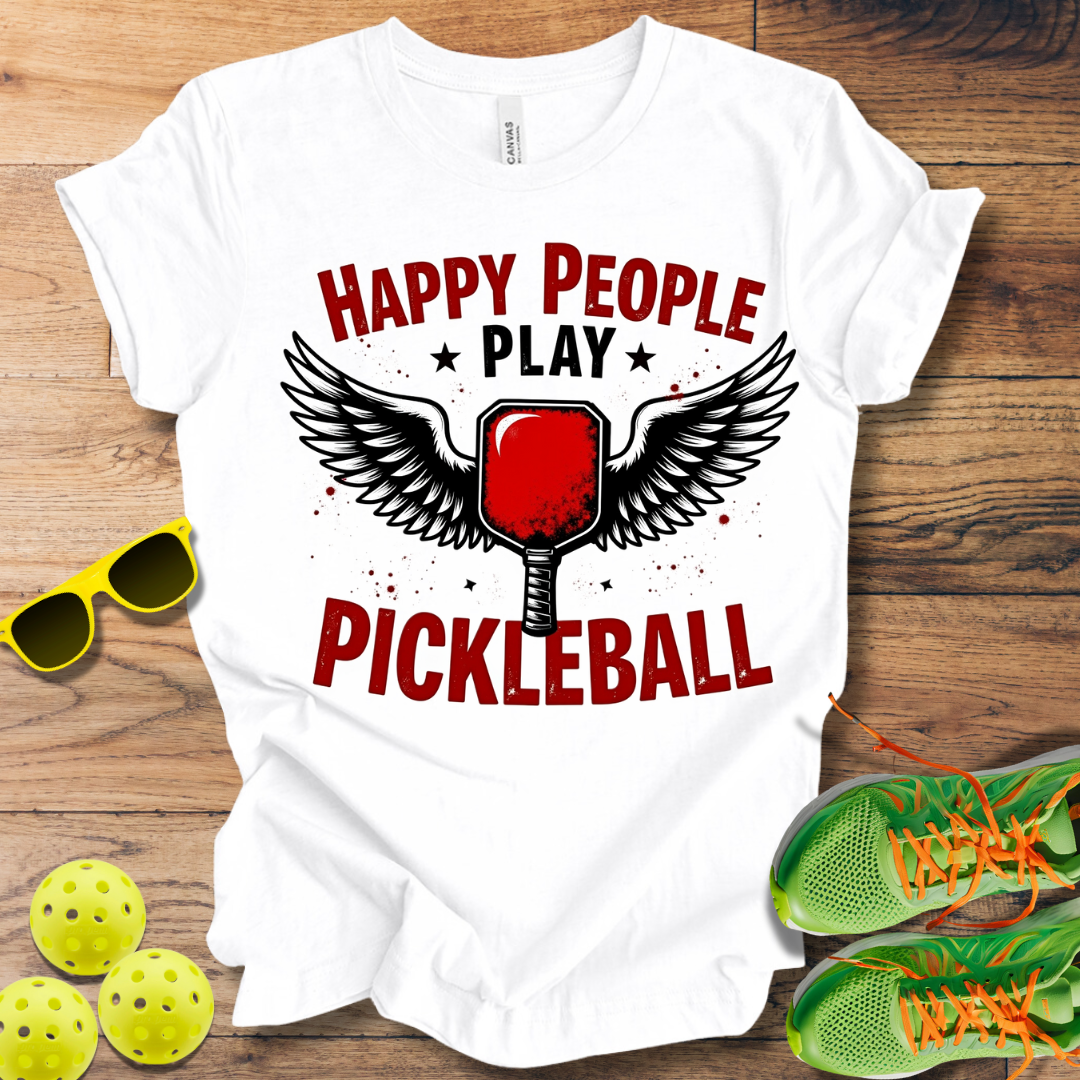 Happy People Play Pickleball T-Shirt