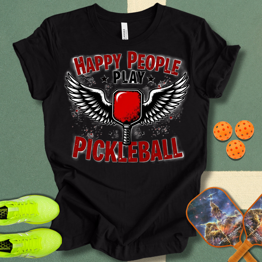 Happy People Play Pickleball T-Shirt