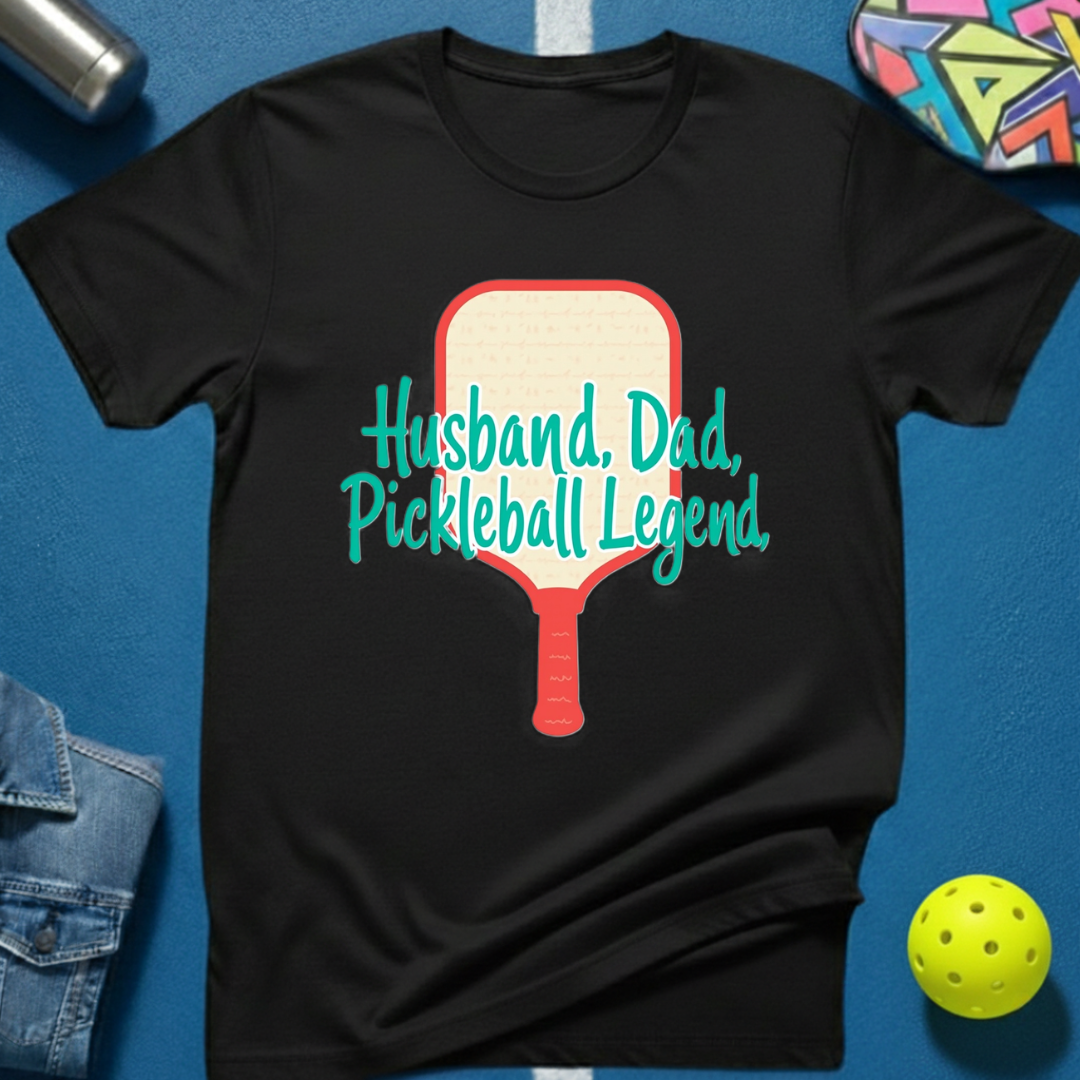 Husband. Dad. Pickleball Legend T-Shirt