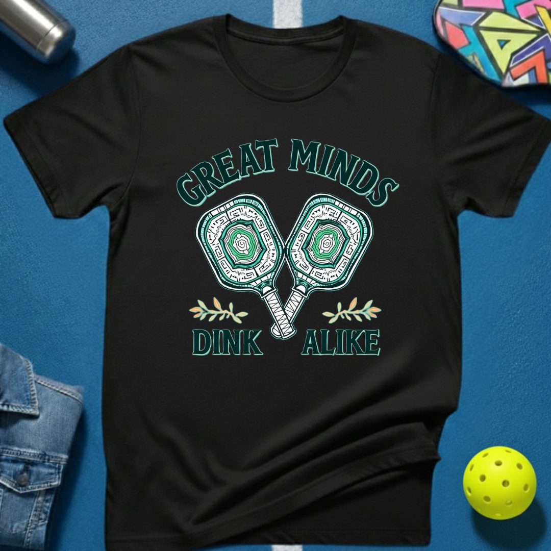 Great Minds Dink Alike T-Shirtpickleball