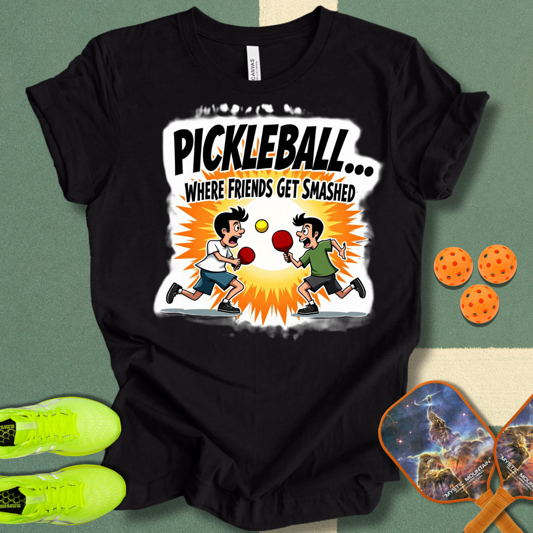 Pickleball... Where Friends Get Smashed T-Shirt