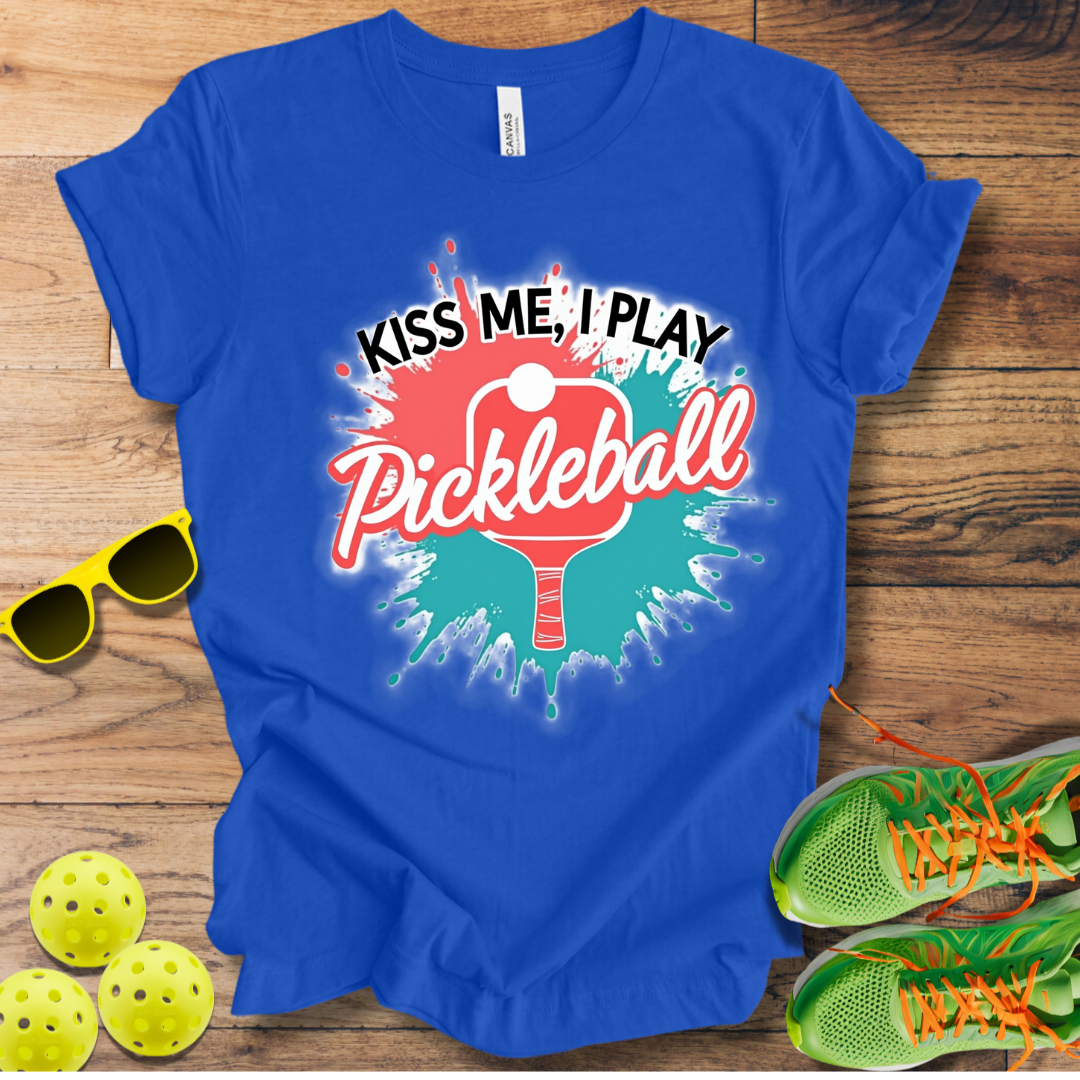 Kiss Me, I Play Pickleball T-Shirt