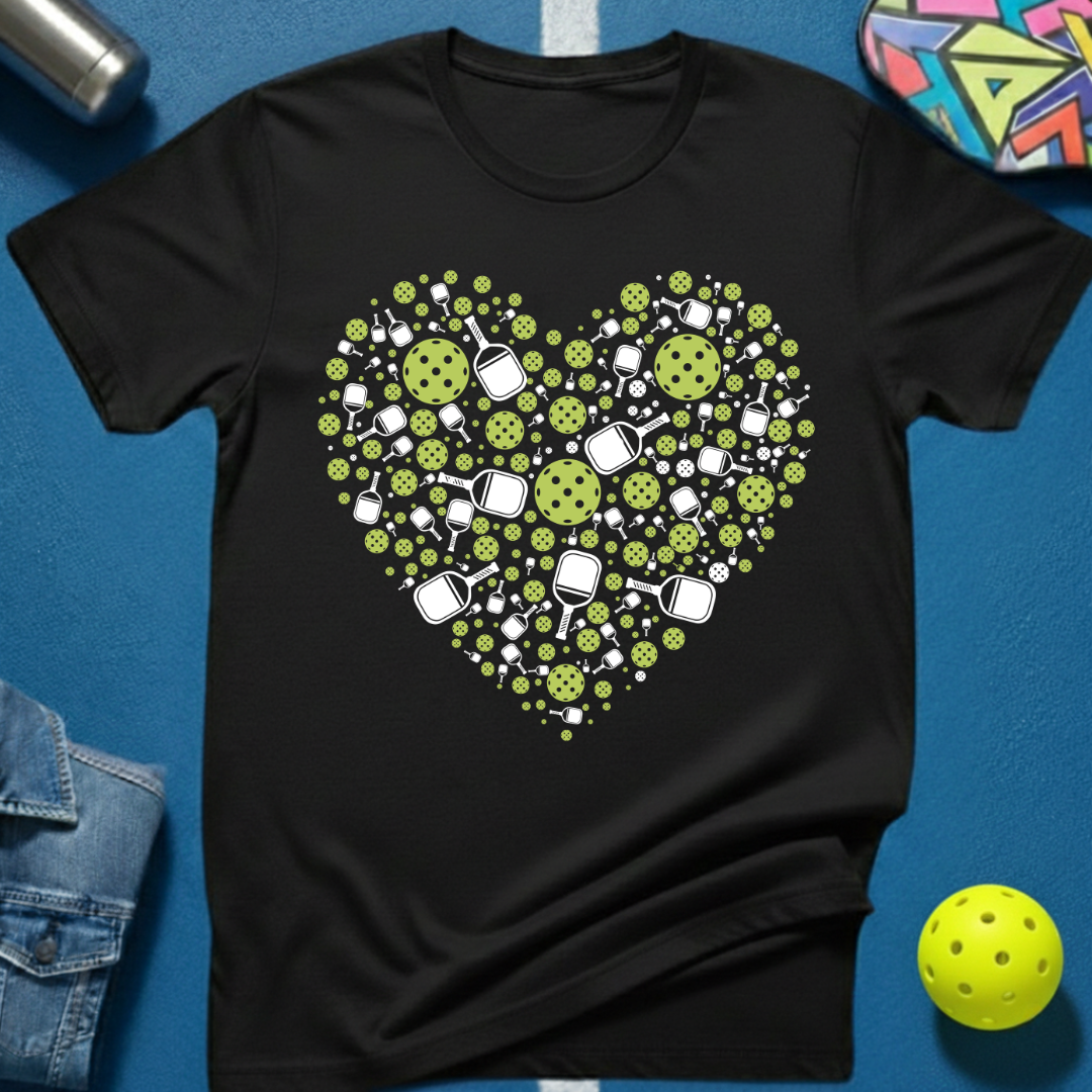 Pickleball Heart T-Shirt