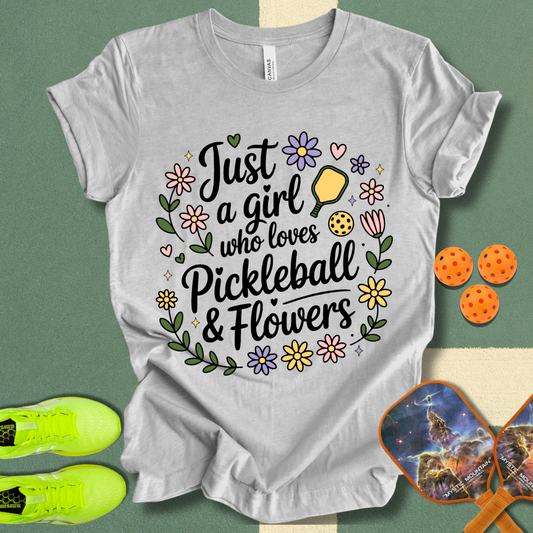 Pickleball & Flowers T-Shirt