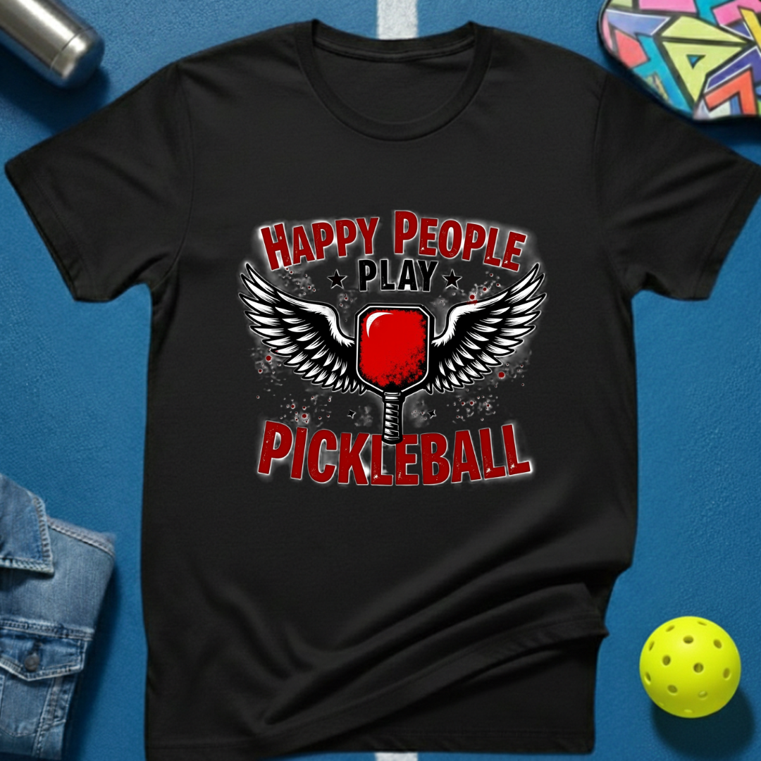 Happy People Play Pickleball T-Shirt