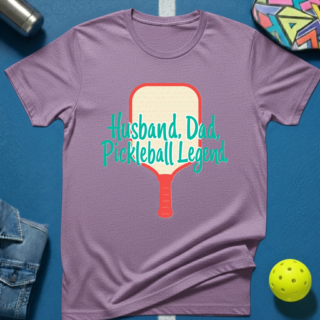 Husband. Dad. Pickleball Legend T-Shirt