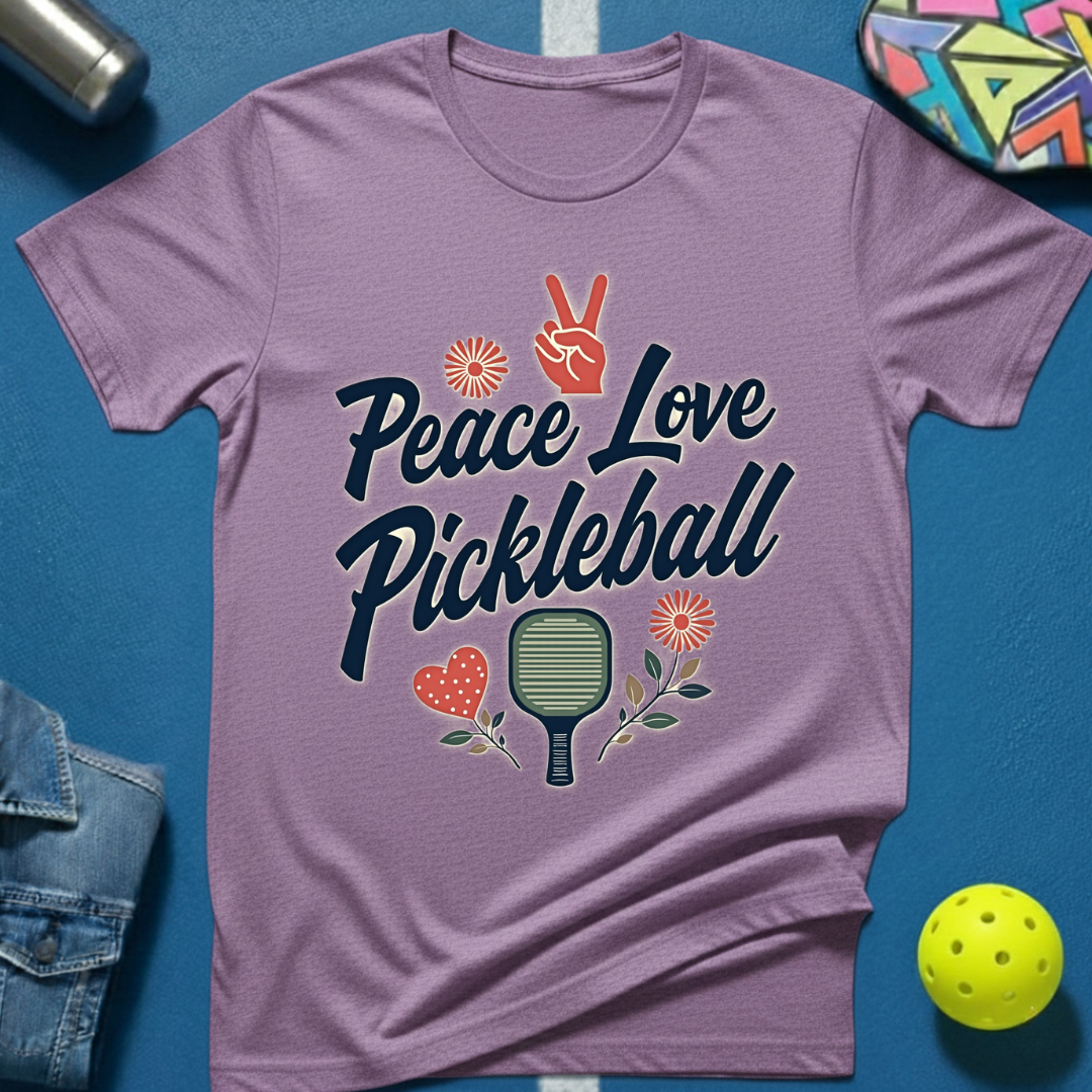 Peace Love Pickleball T-Shirt