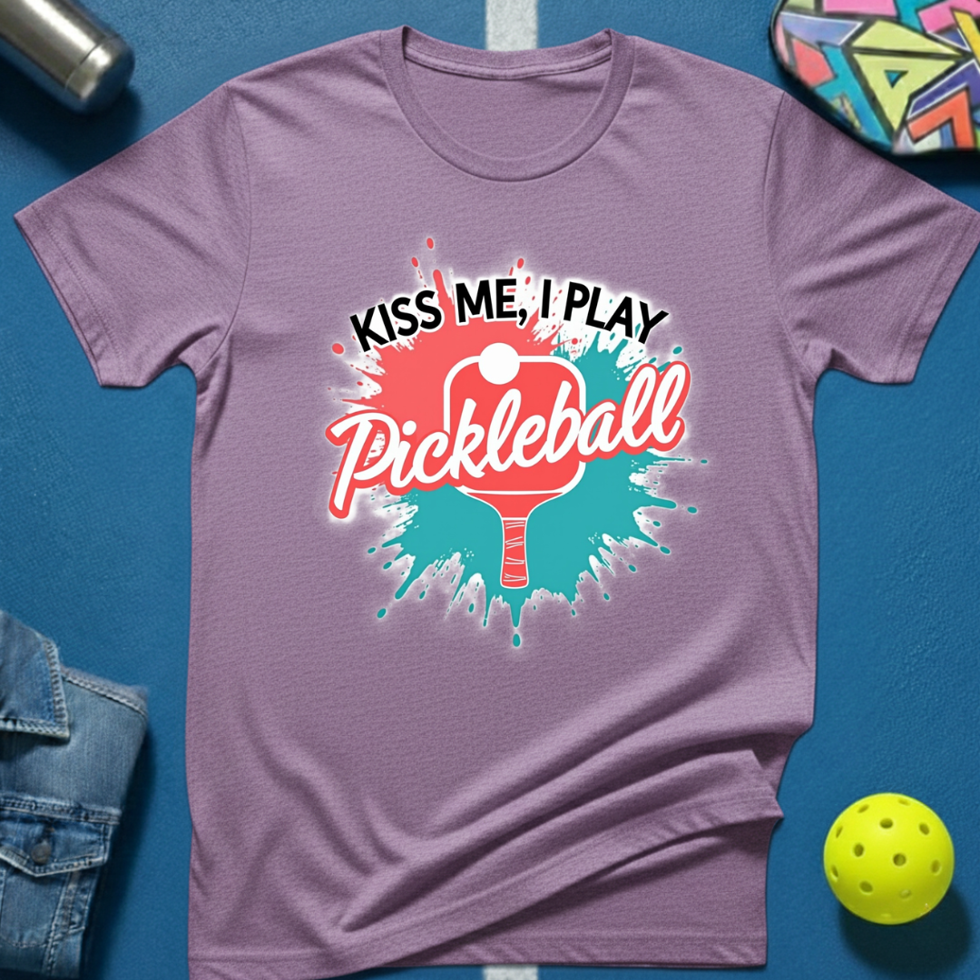 Kiss Me, I Play Pickleball T-Shirt