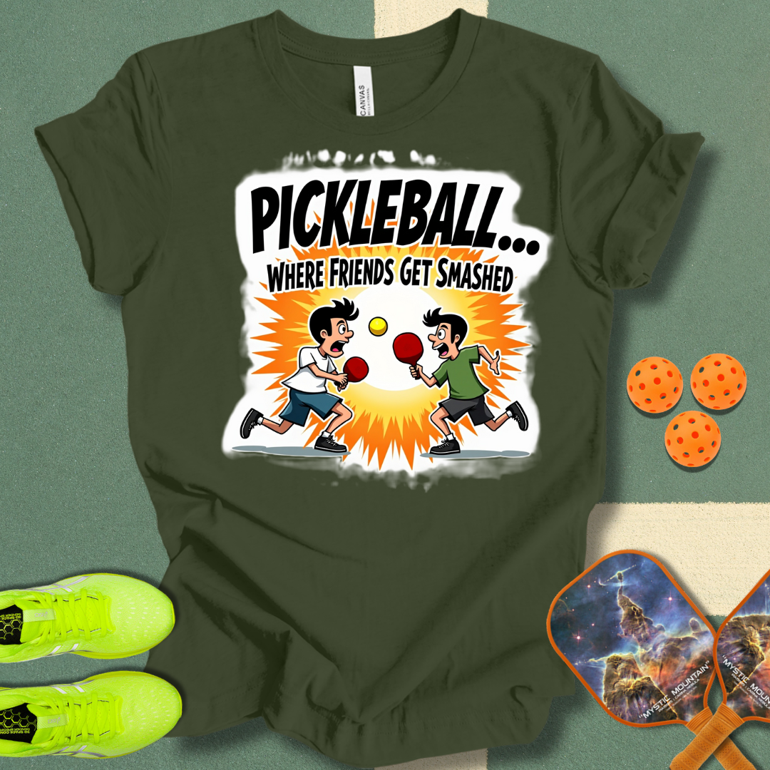 Pickleball... Where Friends Get Smashed T-Shirt