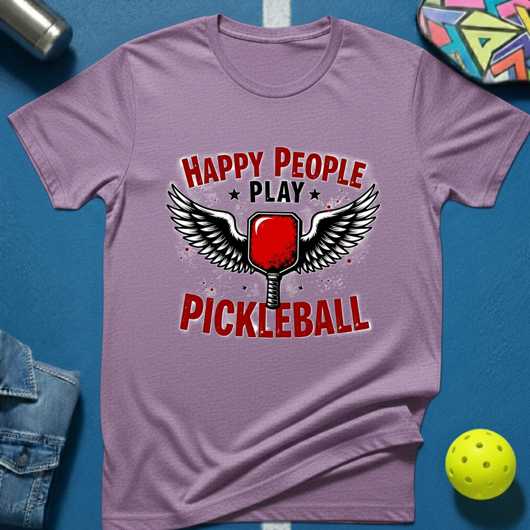 Happy People Play Pickleball T-Shirt