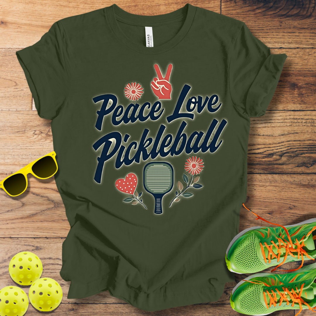 Peace Love Pickleball T-Shirt