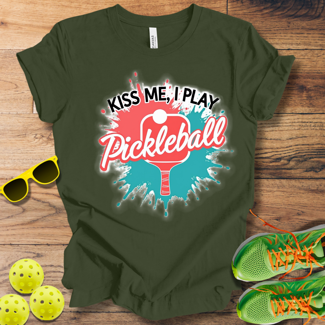 Kiss Me, I Play Pickleball T-Shirt