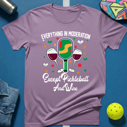 Pickleball and Wine T-Shirt