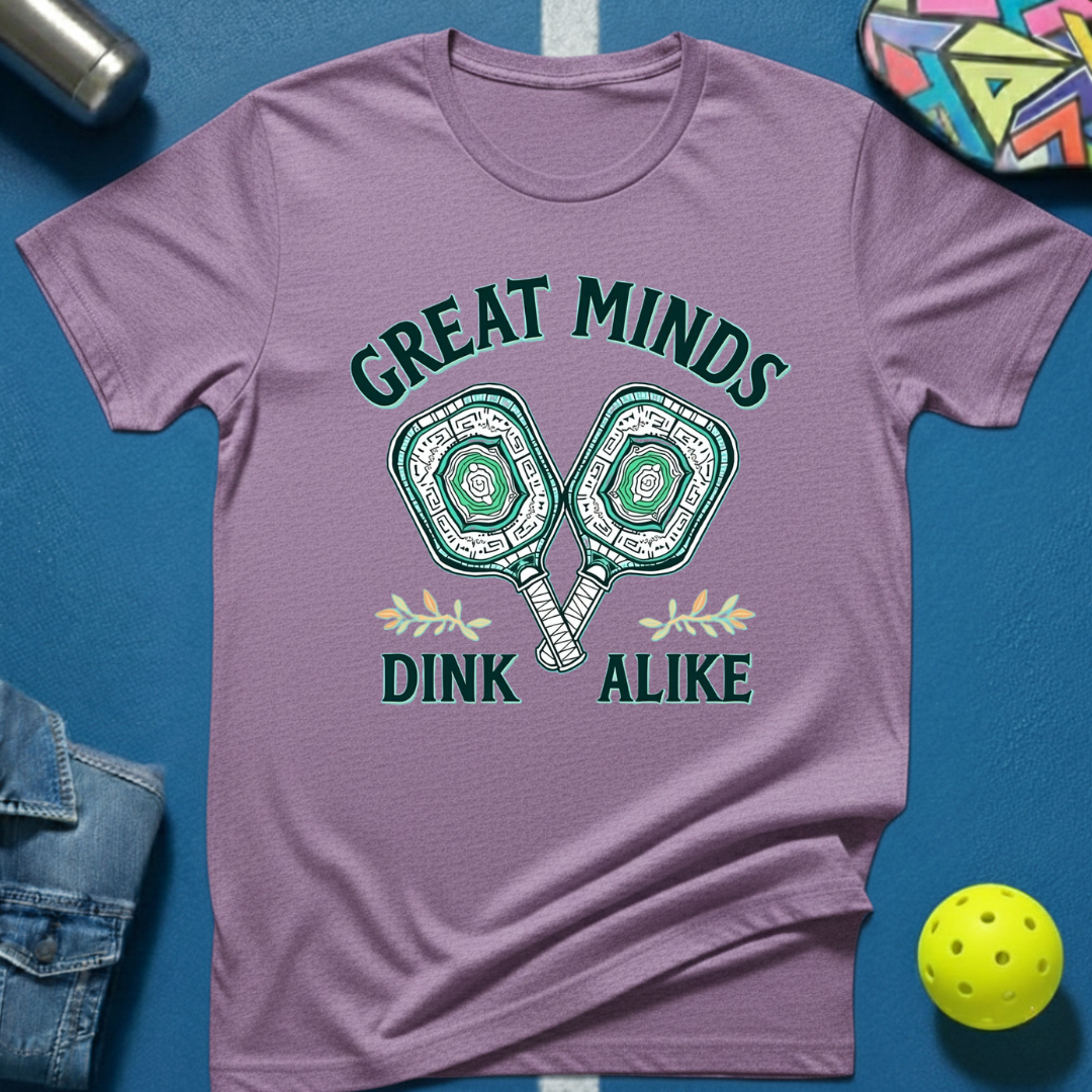 Great Minds Dink Alike T-Shirtpickleball