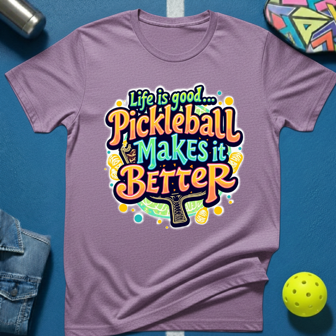 Life is Good... Pickleball Makes it Better T-Shirt