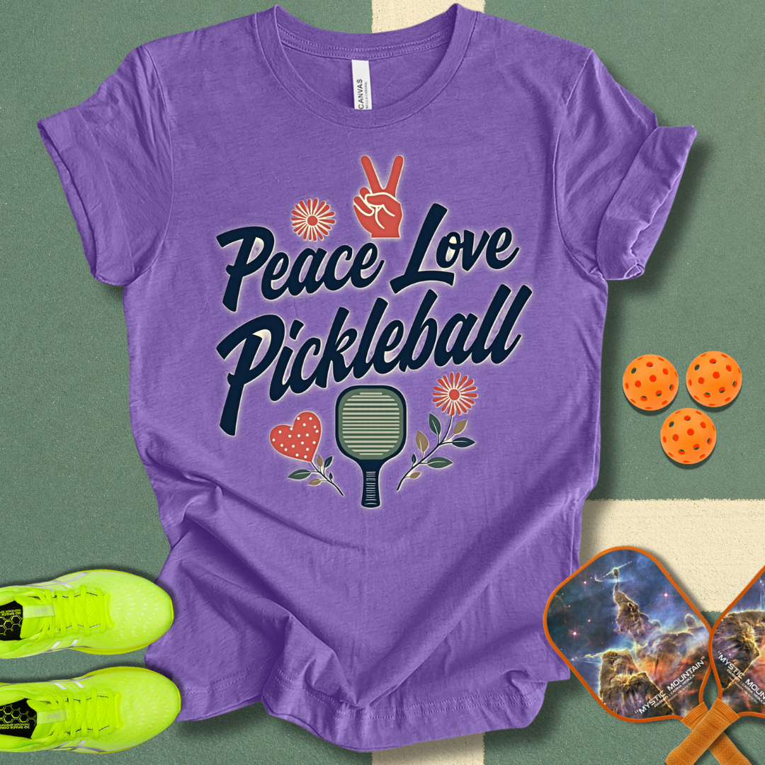 Peace Love Pickleball T-Shirt