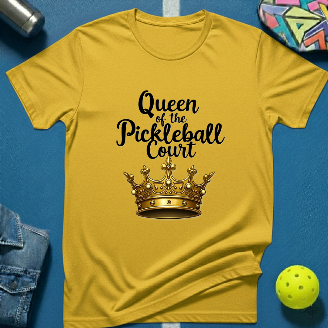 Queen of the Pickleball Court T-Shirt