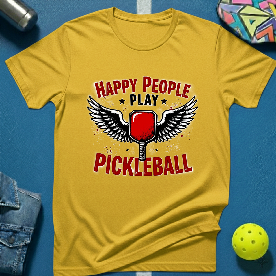 Happy People Play Pickleball T-Shirt