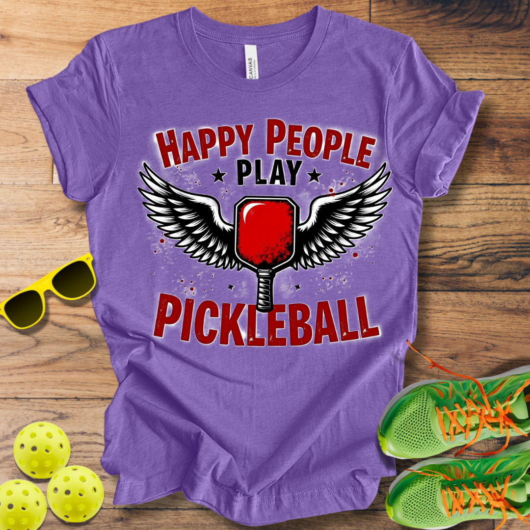 Happy People Play Pickleball T-Shirt