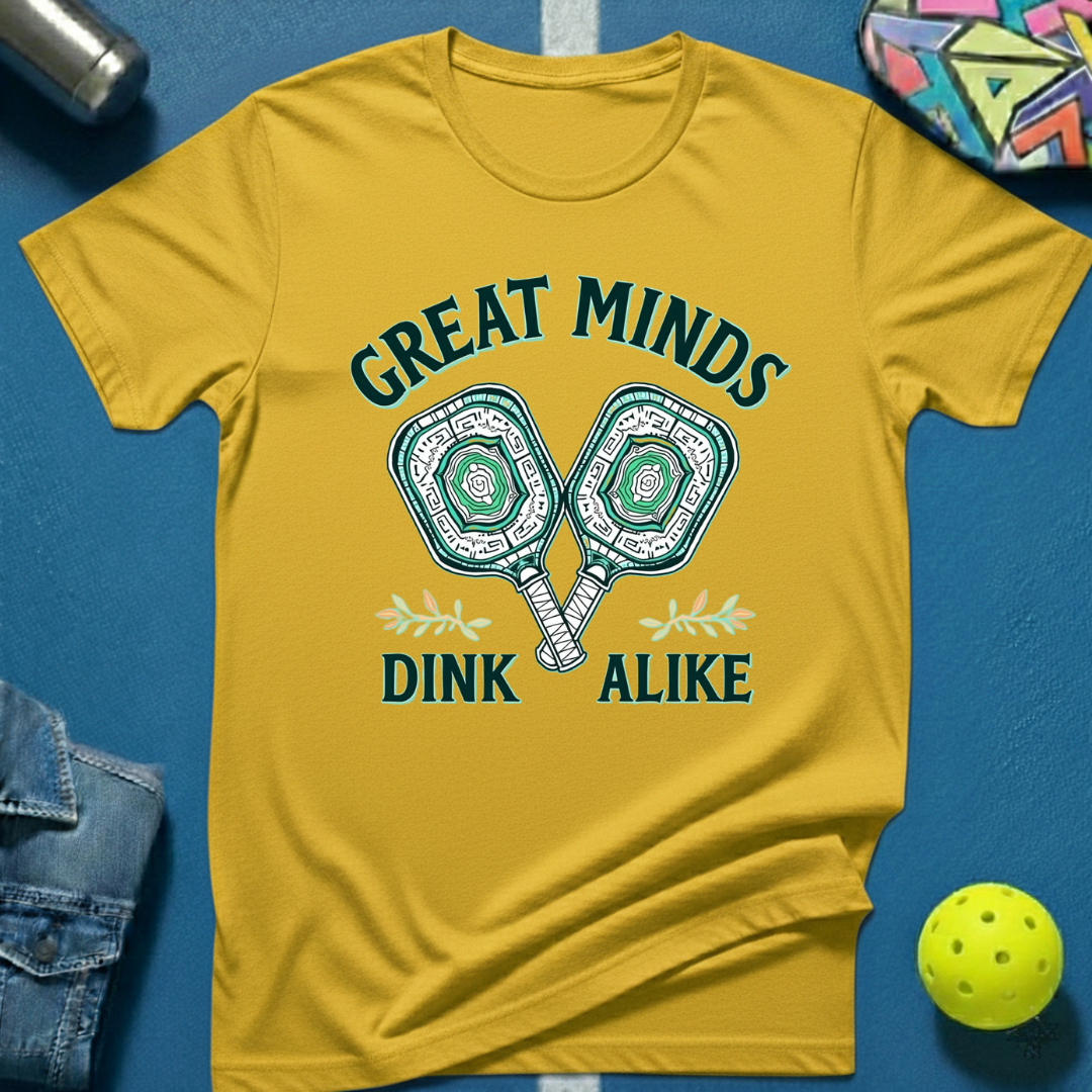 Great Minds Dink Alike T-Shirtpickleball