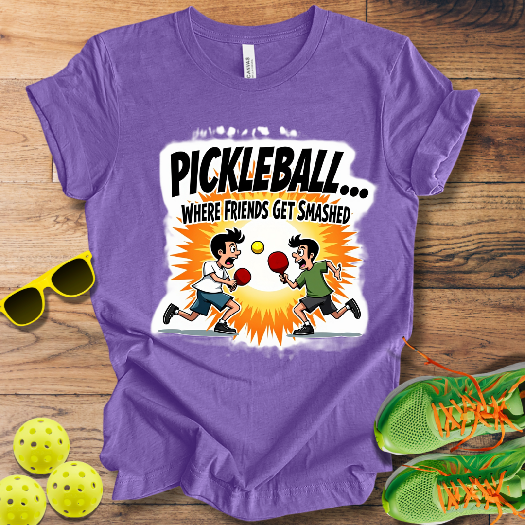 Pickleball... Where Friends Get Smashed T-Shirt