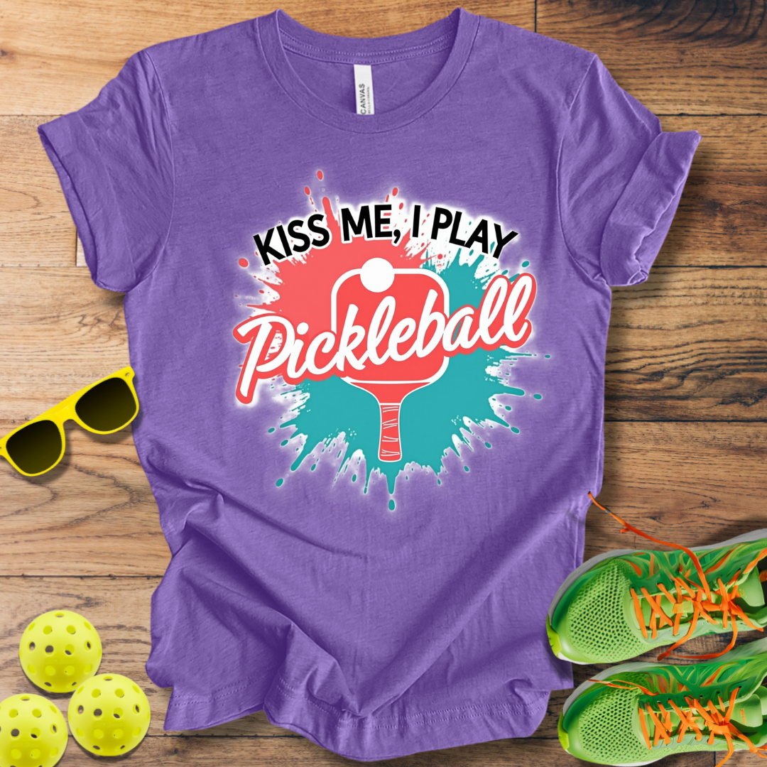 Kiss Me, I Play Pickleball T-Shirt