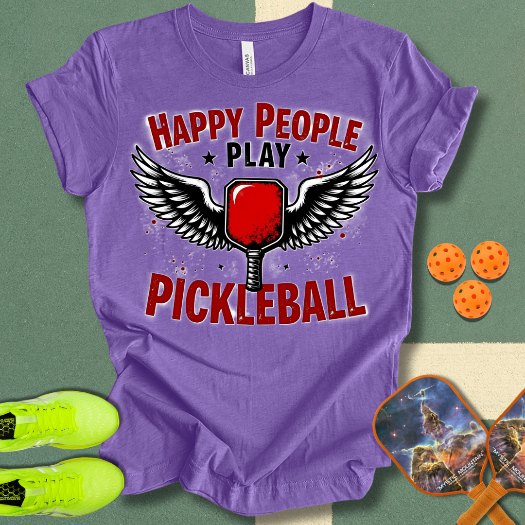 Happy People Play Pickleball T-Shirt