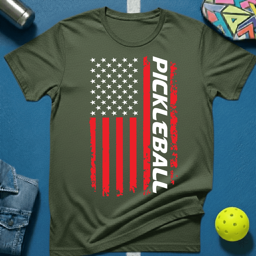 Pickleball Flag T-Shirt