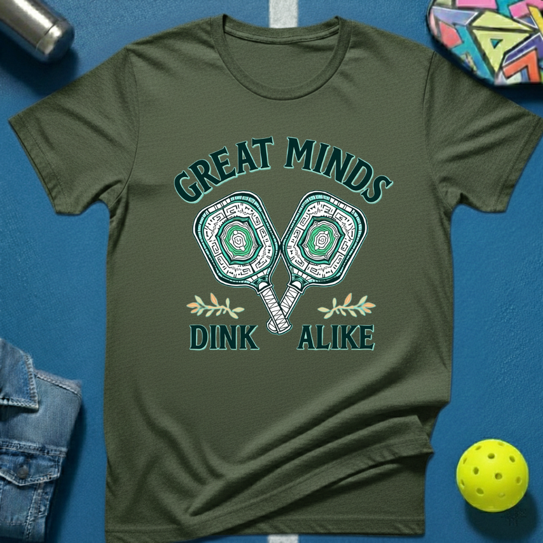 Great Minds Dink Alike T-Shirtpickleball